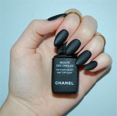 chanel nail polish black matte